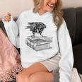 Raven Crow Book Aesthetic Dark Academia Bookworm Unisex Hoodie