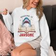 Reading Is Jawsome Bookworm Shark Book Lover For Kids Unisex Hoodie Reading Is Jawsome Bookworm Shark Book Lover For Kids Unisex Hoodie