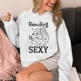Reading Is Sexy For Book Lovers Comic Readers Manga Fans Unisex Hoodie Reading Is Sexy For Book Lovers Comic Readers Manga Fans Unisex Hoodie