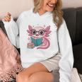 Readsolotl Kawaii Axolotl Reading Book Lover Unisex Hoodie Readsolotl Kawaii Axolotl Reading Book Lover Unisex Hoodie