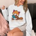 Well Red Panda Shirt Bookworm Reading Books Panda Unisex Hoodie