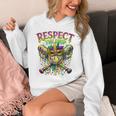 Respect The Drip Mardi Gras Baseball Ice Cream Boys Carnival Unisex Hoodie
