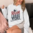 Run I Dare You Baseball Catcher Player Fan Unisex Hoodie Run I Dare You Baseball Catcher Player Fan Unisex Hoodie