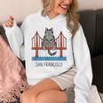 San Francisco Cat Golden Gate Bridge Book Lover Unisex Hoodie San Francisco Cat Golden Gate Bridge Book Lover Unisex Hoodie