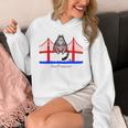 San Francisco Cat Golden Gate Bridge Book Lover Vintage Unisex Hoodie
