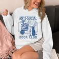 Sarcastic Anti Social Book Club Cat Skull Book Lover Unisex Hoodie Sarcastic Anti Social Book Club Cat Skull Book Lover Unisex Hoodie