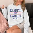 Simple Sarcastic Reading Is My Favorite Sport Book Lover Unisex Hoodie