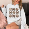 Soccer Bow Game Day Baseball Coquette Bow Women Girls Unisex Hoodie