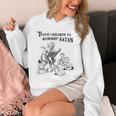 Teach Children To Worship Satan Satanic Demon Devil Book Unisex Hoodie