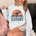 Unearth A Story Dinosaur Reader Book Lover 2026 Unisex Hoodie Unearth A Story Dinosaur Reader Book Lover 2026 Unisex Hoodie