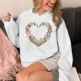 Vintage Book Lover Valentine Heart Premium Tri-Blend Unisex Hoodie