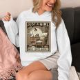 Vintage Just A Girl Who Loves Books Women Book Worm Reading Performance Unisex Hoodie