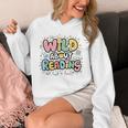 Wild About Reading Animal Bookworm Library Book Lover Reader Unisex Hoodie Wild About Reading Animal Bookworm Library Book Lover Reader Unisex Hoodie