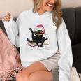Witchy Book Lover Christmas Cat Reading Mystic Bookworm Unisex Hoodie Witchy Book Lover Christmas Cat Reading Mystic Bookworm Unisex Hoodie