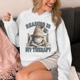 Women's Book Reader Accessories For Teacher Reading Is My Therapy Unisex Hoodie Women's Book Reader Accessories For Teacher Reading Is My Therapy Unisex Hoodie