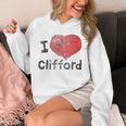 Women's Clifford The Big Red Dog I Heart Clifford Childrens Books Unisex Hoodie Women's Clifford The Big Red Dog I Heart Clifford Childrens Books Unisex Hoodie