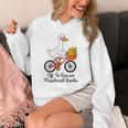 Women's Librarian Goose Book Lover Humor Reading Goose Unisex Hoodie
