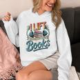 Women's Lift So I Can Carry More Books Reading Lovers Reader Workout Unisex Hoodie