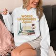 World Languages Squad Books Tower Performance Unisex Hoodie