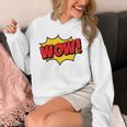 WOW Comic Book Cartoon Speech Bubble Pop Art Unisex Hoodie