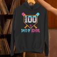 100 Days Of School Baseball Ice Cream Drip 100th Day School Unisex Hoodie 100 Days Of School Baseball Ice Cream Drip 100th Day School Unisex Hoodie