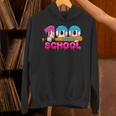 100 Days Of School Baseball Ice Cream Drip For Teacher Kid Unisex Hoodie