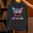 100 Days Of School Boy Kids Baseball Ice Cream Drip Teacher Unisex Hoodie