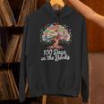 100th Day Of School Books Tree Reading Unisex Hoodie
