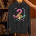 2nd Birthday Baseball Bat Ice-Cream Drip 2yrs Old Boys Kids Unisex Hoodie 2nd Birthday Baseball Bat Ice-Cream Drip 2yrs Old Boys Kids Unisex Hoodie
