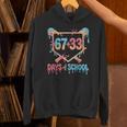 67 33 Days Of School Baseball Drip 100 Days Of School Unisex Hoodie