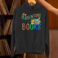 Adventure Starts With Books Jungle Animals Kids Reading Them Unisex Hoodie
