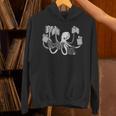 Animal Readers Armed With Knowledge Book Loving Octopus Librarian Art Unisex Hoodie