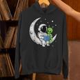 Astronaut Alien Reading Book Moon Space Unisex Hoodie Astronaut Alien Reading Book Moon Space Unisex Hoodie