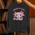 Axolotl Read A Lotl Book Lover Reading Books Cute Unisex Hoodie Axolotl Read A Lotl Book Lover Reading Books Cute Unisex Hoodie
