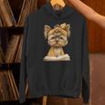 Baby Tiger Open Book Reading Graphic Portrait Round Glasses Unisex Hoodie Baby Tiger Open Book Reading Graphic Portrait Round Glasses Unisex Hoodie