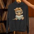 Baby Turtle Open Book Reading Animal Lover Graphic Portrait Unisex Hoodie Baby Turtle Open Book Reading Animal Lover Graphic Portrait Unisex Hoodie
