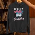 Baseball 10 Year Old Ice Cream Drip 10th Birthday Boys Unisex Hoodie Baseball 10 Year Old Ice Cream Drip 10th Birthday Boys Unisex Hoodie