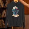 Baseball Catcher Mask Ice Cream Dripping Baseball Boy Youth Unisex Hoodie