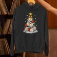 Baseball Christmas Tree Lights Santa Sport Player Lover Xmas Unisex Hoodie Baseball Christmas Tree Lights Santa Sport Player Lover Xmas Unisex Hoodie