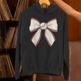 Baseball Coquette Bow Cute Baseball Game Unisex Hoodie