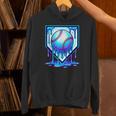 Baseball Drip Ice Cream Blue Glow Melt Ball Graphic Unisex Hoodie Baseball Drip Ice Cream Blue Glow Melt Ball Graphic Unisex Hoodie