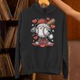 Baseball Drip Valentine Boys Women Men Hearts Sport Love Unisex Hoodie