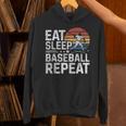 Baseball Fan Vintage Retro Eat Sleep Baseball Repeat Unisex Hoodie Baseball Fan Vintage Retro Eat Sleep Baseball Repeat Unisex Hoodie