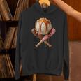 Baseball Ice Cream Drip Style Melting Ice Cream Youth Teen Unisex Hoodie