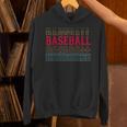 Baseball Layered Text Team Player Coach Youth Unisex Hoodie