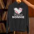 Baseball Nonnie Baseball Heart Unisex Hoodie Baseball Nonnie Baseball Heart Unisex Hoodie