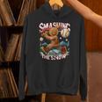 Baseball Player Christmas Gingerbread Smashing Through Snow Unisex Hoodie Baseball Player Christmas Gingerbread Smashing Through Snow Unisex Hoodie