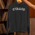 BaseballSoftball Upside Down Outfield Unisex Hoodie