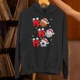 Basketball Baseball Soccer Christmas Ho Ho Ho Santa Xmas Unisex Hoodie