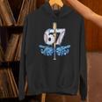 Blue Camo Baseball 67 Six Seven Camo Ice Cream Drip Boy Teen Unisex Hoodie